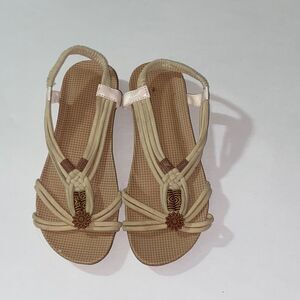 Elegant Beige Sandals Size 41